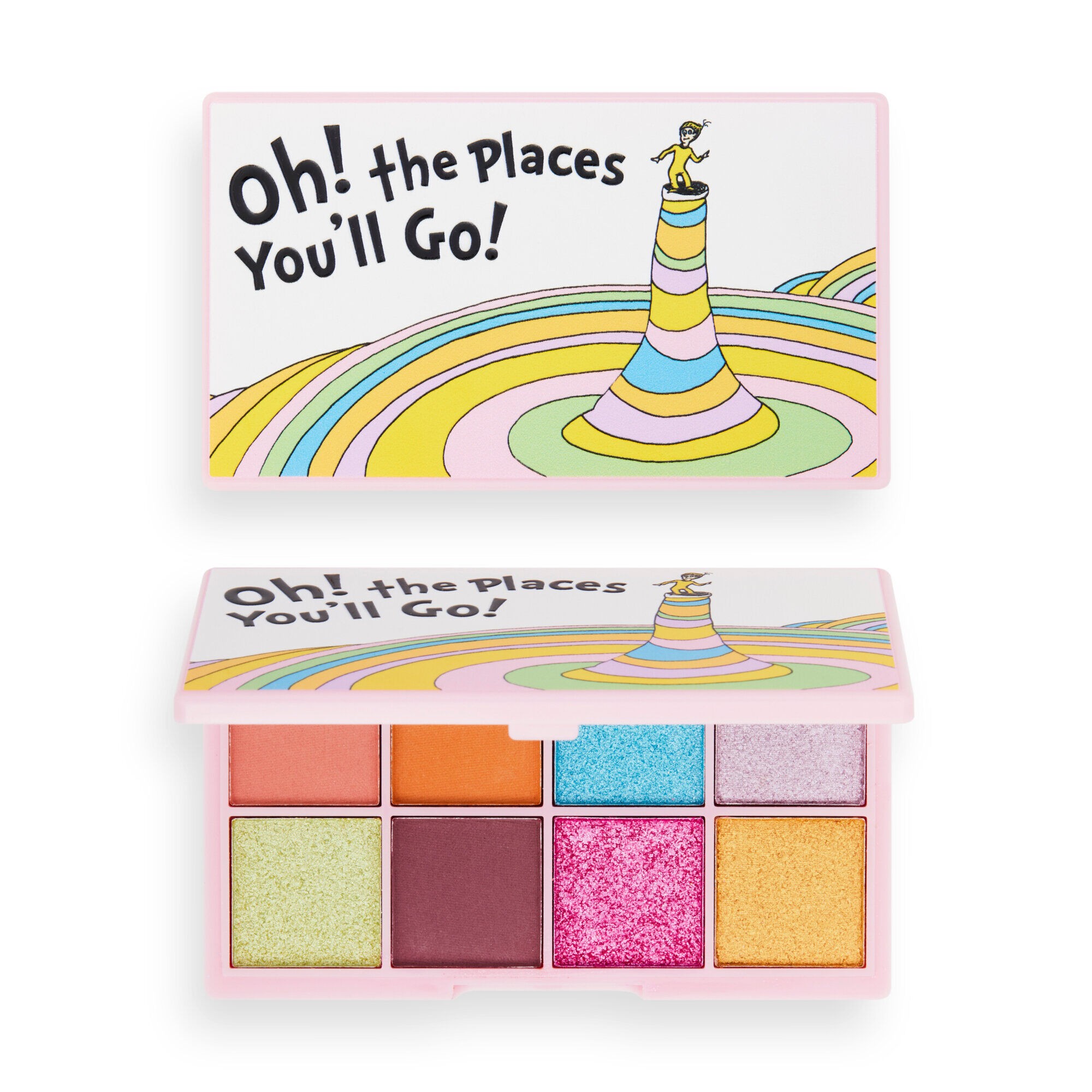 I Heart Revolution x Dr.Seuss Paleta cieni do powiek(8) Oh,The Places You'll Go! 1szt